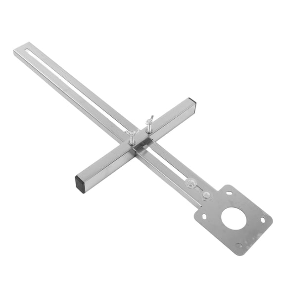 Rupoun Woodworking Circle Cutting Jig Alloy Steel Circle Cutter Trimming Guide Tool Silver 24 inches / 61 cm [cite: 7]