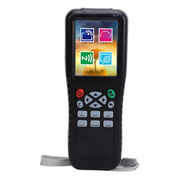 Rupoun X100 NFC Card Copier Handheld Smart Elevator Card Reader Writer Duplicator for Access Control System, Includes 15 NFC Accessories and Type C Adapter, 13.56MHz 125KHz Copier, Black[cite: 1]