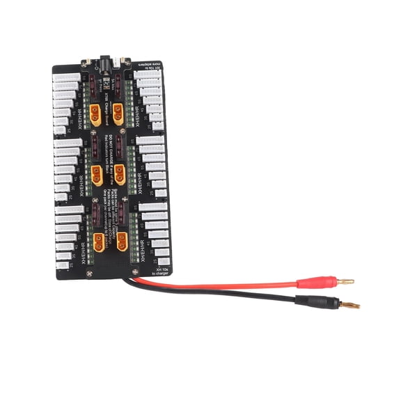 Rupoun XT60 Battery Charger Board 2-8S Batteries Parallel Charging Boards Designed Specifically for PL8 PL6 Balance Chargers 308 3010 4010 Model Aircraft Chargers