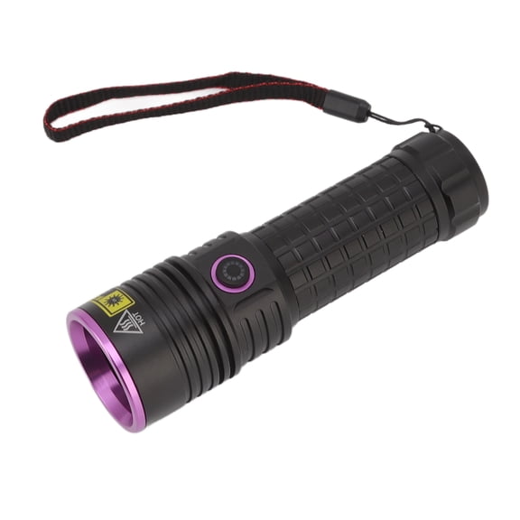 Rupoun Y48 365nm Ultraviolet Flashlight, Rechargeable Black Light UV Flashlights for Resin Curing, Currency Verification, Scorpion and Pet Urine Search Detector, Aluminum Alloy (Battery Not Included)