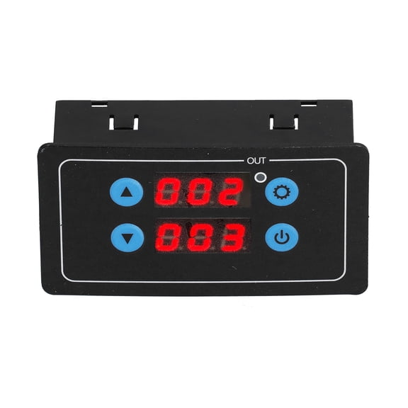 Rupoun YF-4 Digital LCD Display Timer Relay Module, DC 12V Cycle Timing Switch Board Controller for Motor, Water Pump, Light Strip and Solenoid Valve (4.33 inches / 11 cm), 1 Pack