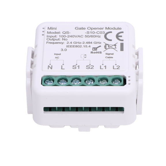 Rupoun ZigBee Smart Garage Door Opener Module Remote Control Voice Compatible Switch (1.97 x 1.97 inches / 5.0 x 5.0 cm)
