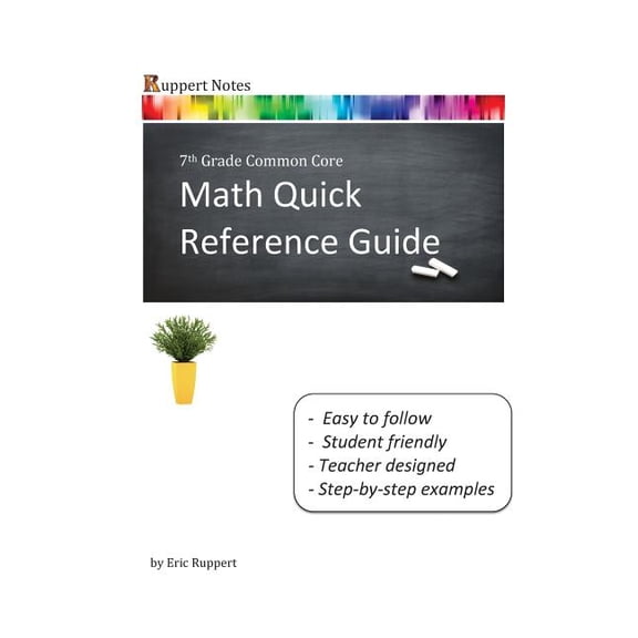 Ruppert Notes: Ruppert Notes: Math Quick Reference Guide - 7th Grade Common Core (Paperback)