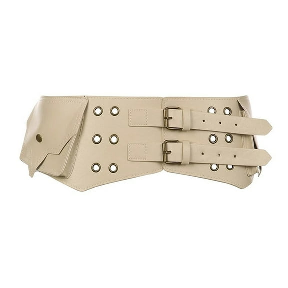 Rural Americana Waist Belt Textured Design Sash Comfortable Imitation Leather