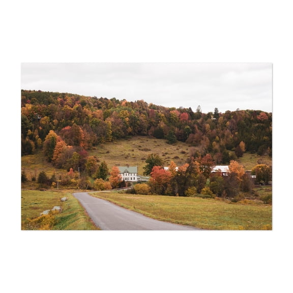 Rural Catskills - Ulster County New York Photography Autumn Rural Farmhouse Landscape Scenic Nature Rustic Unframed Wall Art Print 4 x 6 inches