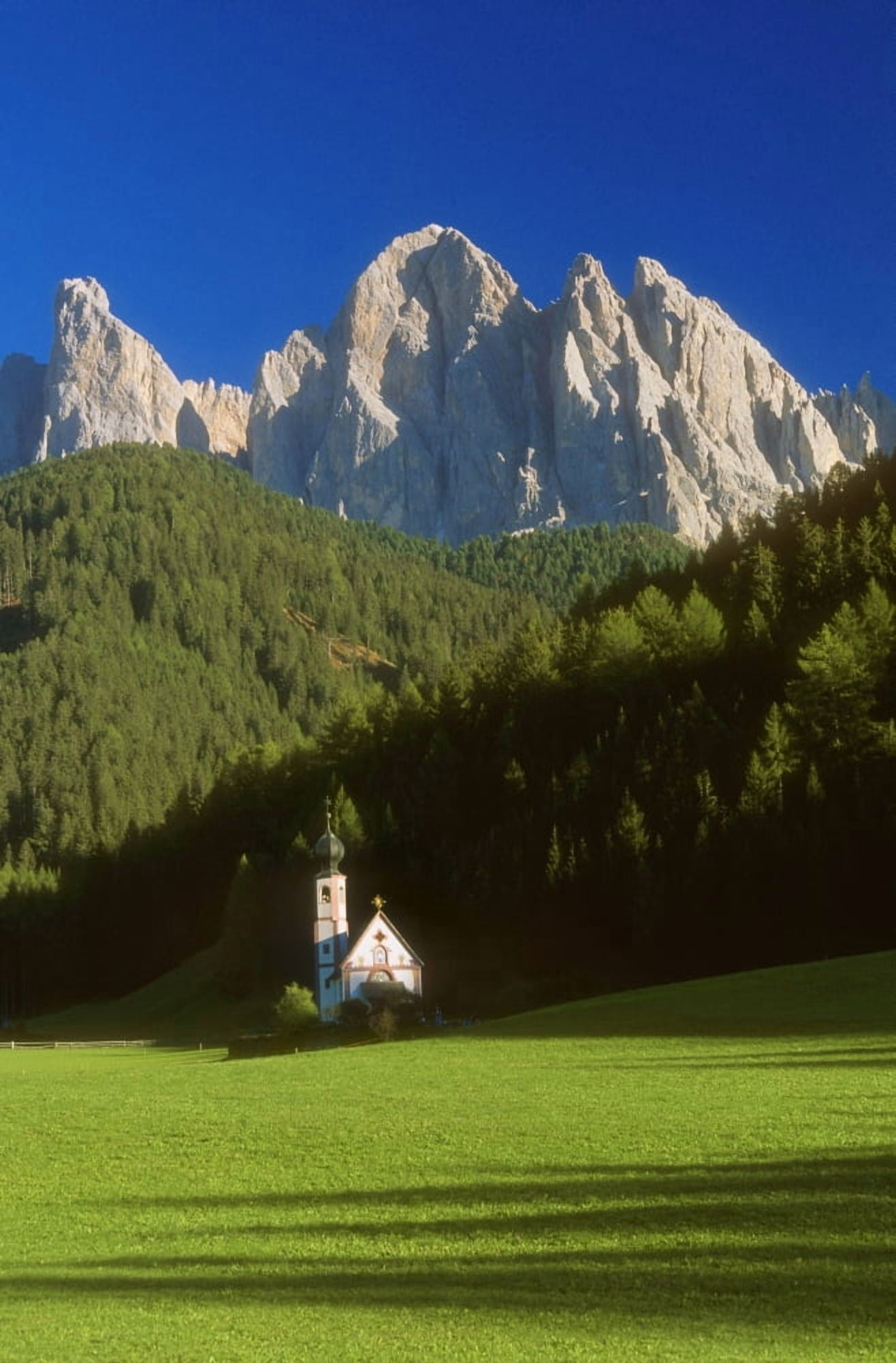 Rural Church Canvas Art - Bilderbuch Design Pics (22 x 36)