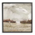 thumbnail image 1 of Rural Cloudy Countryside Meadow Landscape Graphic Art Black Framed Art Print Wall Art, 1 of 7