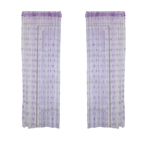 Rural Entrance Curtain with Broken Door and Thread Design | Soft Gauze Fabric for Living Room or Bedroom | 200cm x 100cm Size | 1 Panel
