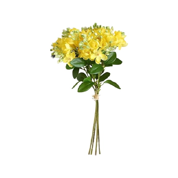 Rural Fresh Jasmine Flower, 5 Fork Hand-Tied Bundle for Wedding Photography, Simulation Flower Arrangement