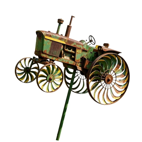 Rural Inspired Iron Farm Equipment Windmill Sculpture Perfect For rural garden