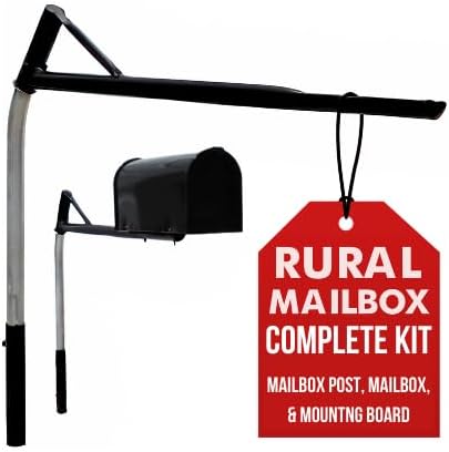 Rural Mailbox Post Complete Kit: Mailbox Support with Medium Size ...