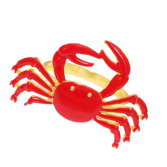 Rural Marine Fashion Alloy Shrimp Napkin Hoop Kitchen Dining Essential Space Saving Plan