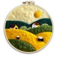 thumbnail image 1 of Rural Needle Felting Set, Beginner Felt Painting Set, With Wool Felt Painting Set, Decorative Frame, Suitable for Home Decoration, 1 of 8