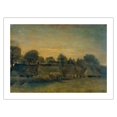 thumbnail image 1 of Rural Village at Dusk - Nuenen Netherlands - From an Original Color Painting by Vincent van Gogh c.1884 - Bamboo Fine Art 290gsm Paper Print (Unframed) 18x24in, 1 of 4