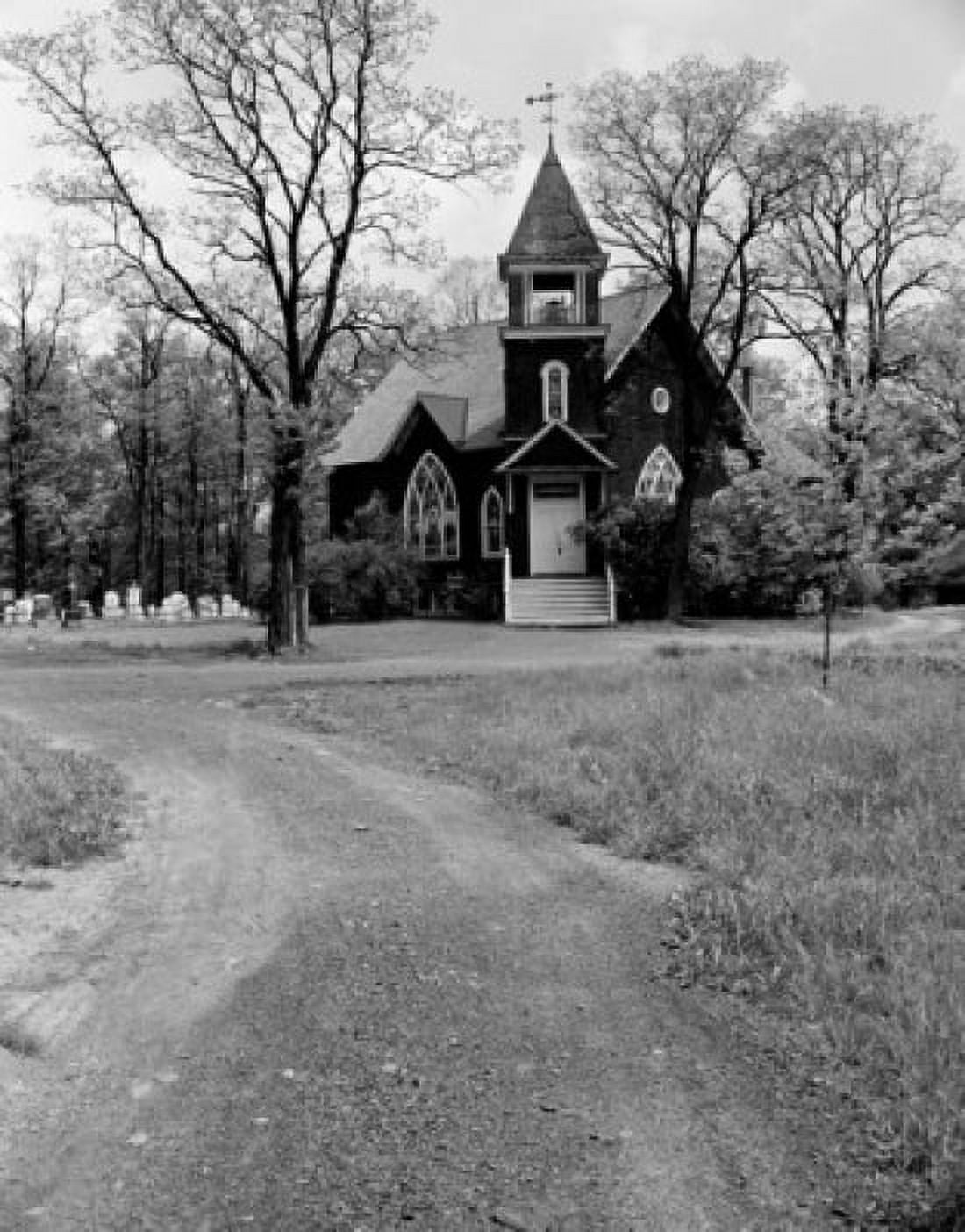 Rural church exterior Canvas Art - (18 x 24)