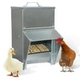 thumbnail image 1 of Rural365 50lb Capacity Galvanized Chicken Feeder Weatherproof Coop Dispenser, 1 of 2