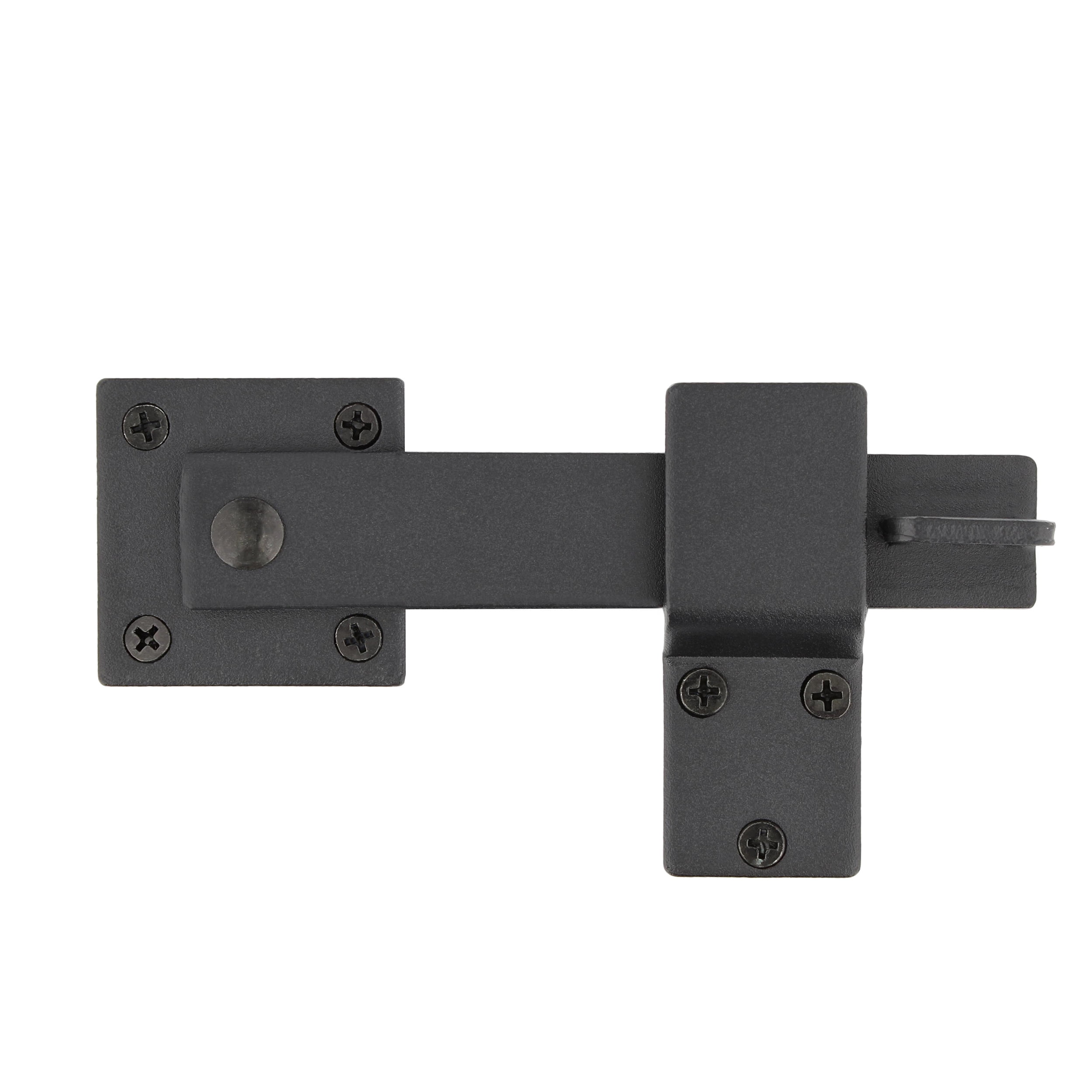 Rural365 Black Barn Door Latch Hook with Hardware Safety Hook Lock