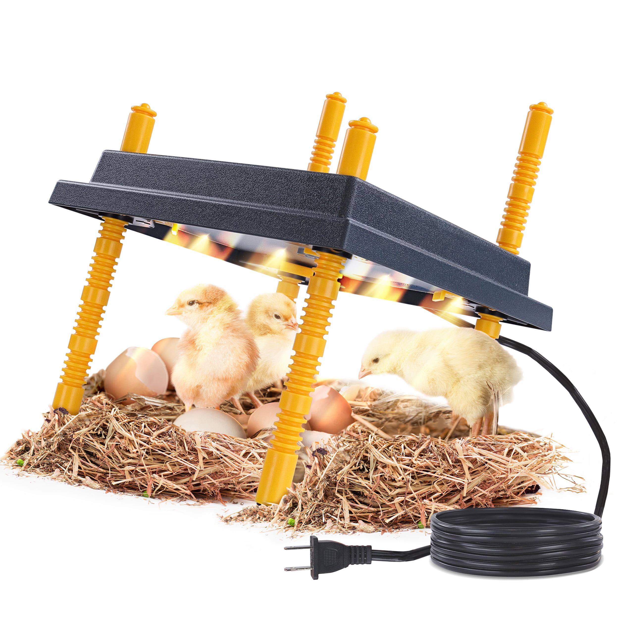 Smart Brooder Chicken Coop Set, Newborn Chicks, Parrot Thermostat Breeding  Heated Box with Chicken Feeder Wooden Chicken Coop, Pet Cage, Wooden Small