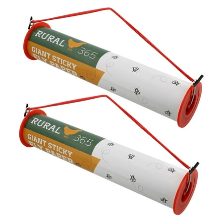 Rural365 Hanging Outdoor Sticky Fly Catcher Strip 30ft Insect Tape 2 Pack