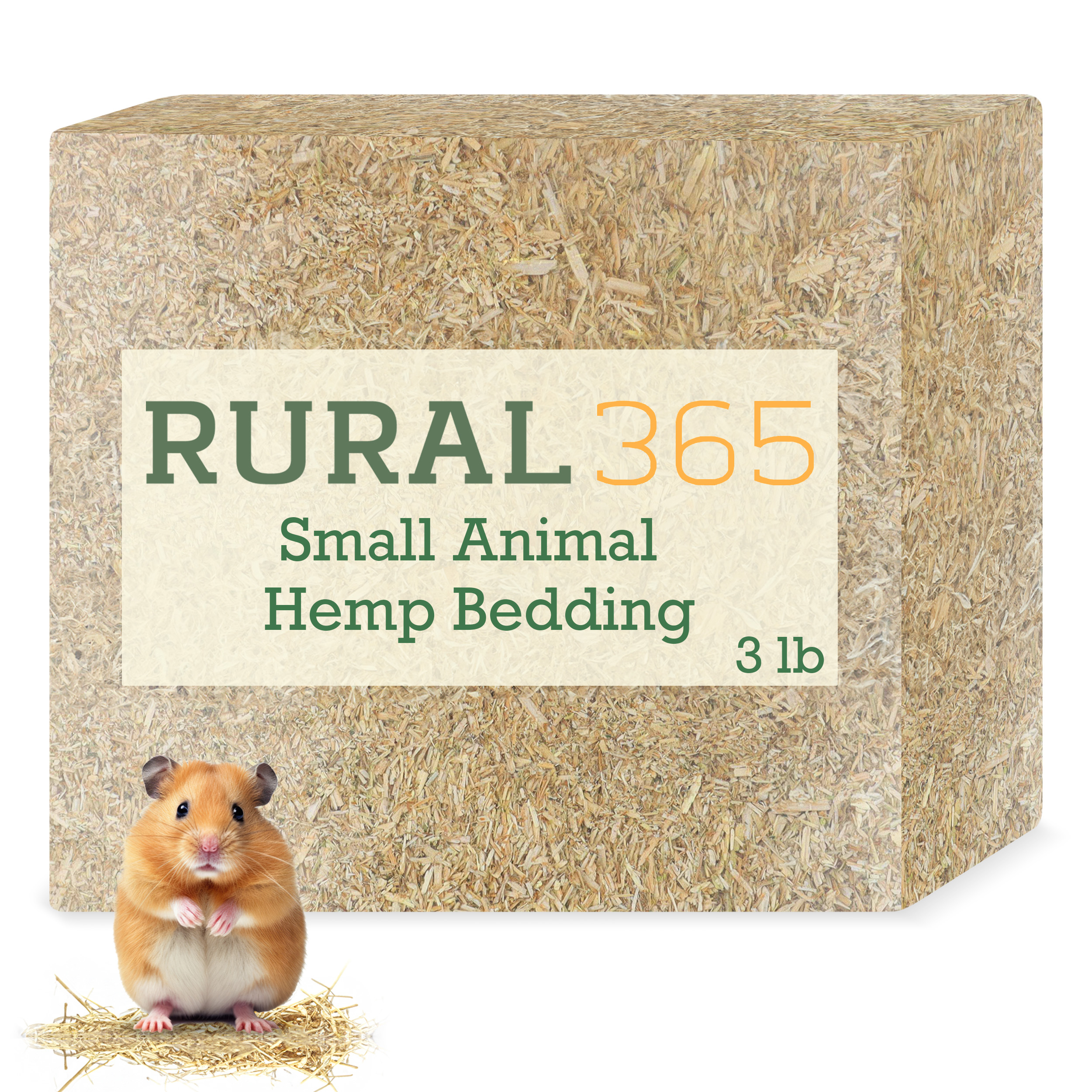 Rural365 Hemp Chicken Coop Bedding 3lb Absorbent USA Grown Hamster