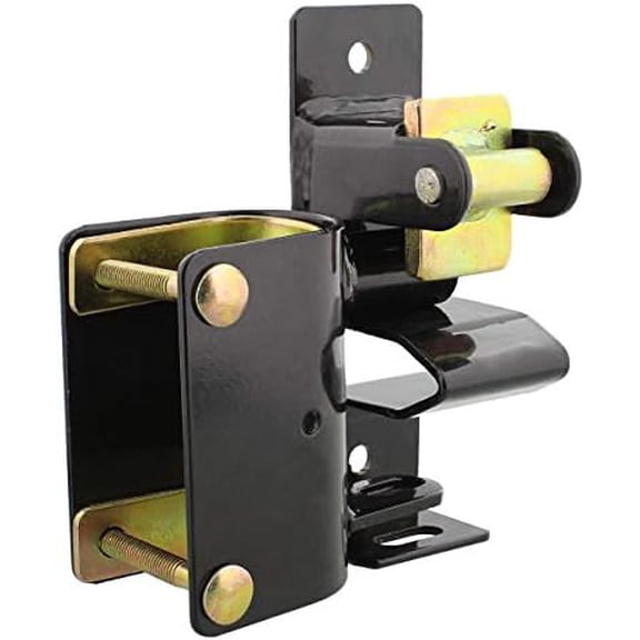 Rural365 Livestock One Way Latch for Cattle Gate - Black Farm Gate Metal Gate Latch 1 Way for Horse Corrals, Ranches$$