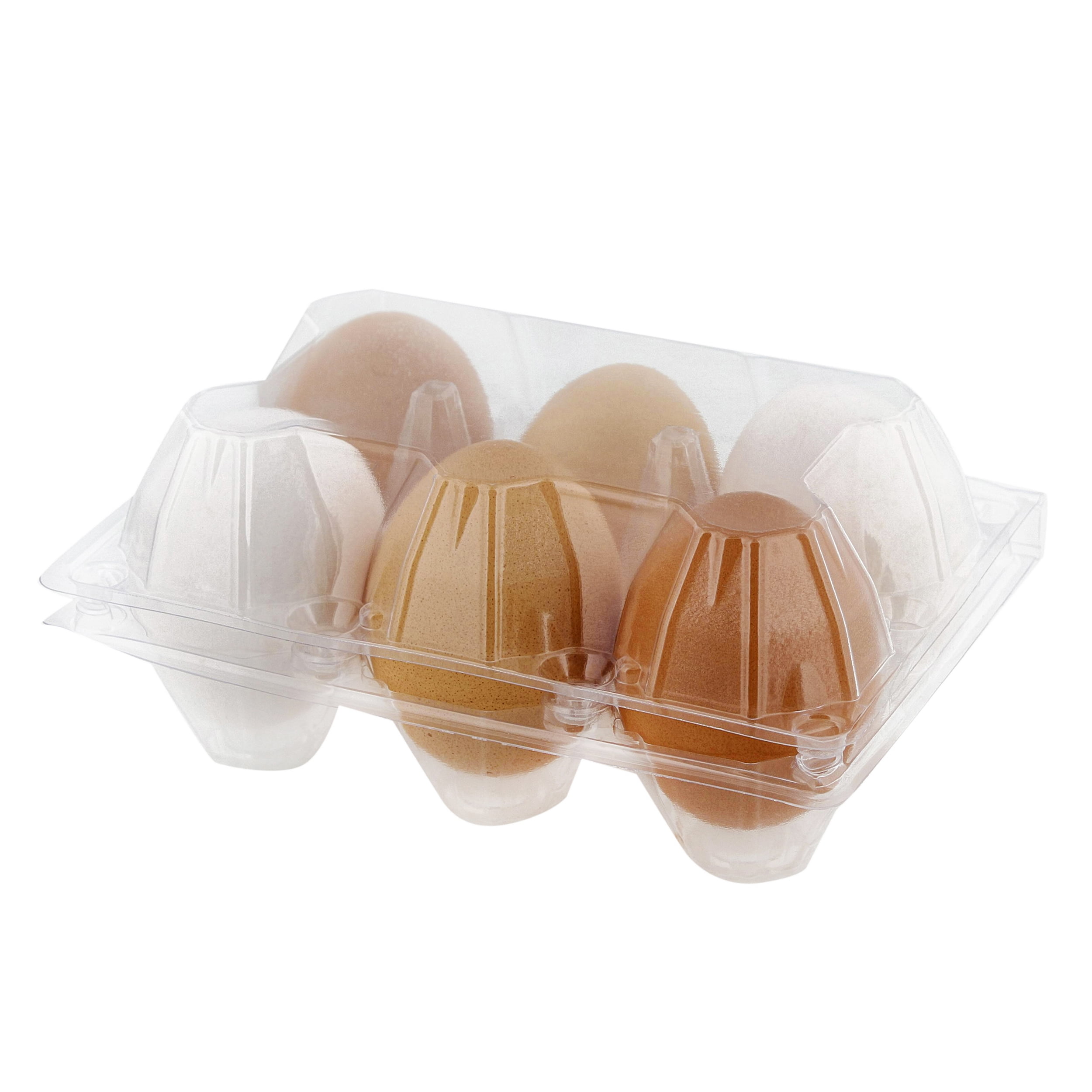 6 Pack Plastic Egg Trays, Each Holds 30 Eggs(#1) for Home Chicken Farmers,  Stackable Egg Cartons Hold Multiple Eggs, Great for Storing, Sorting, and
