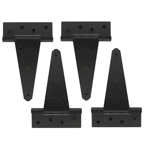 Rural365 Triangle Door Hinge 4 Pk - Heavy Duty 6in Farmhouse Style Door Hinges