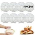 thumbnail image 1 of Ruroz 100pcs Shower Caps for Sourdough Bread, Reusable Bowl Covers for Bread Proofing, Plastic Bread Cover for Rising, Covers for Banneton Bread Proofing Basket, Plastic Covers for Bowls With Elastic, 1 of 17