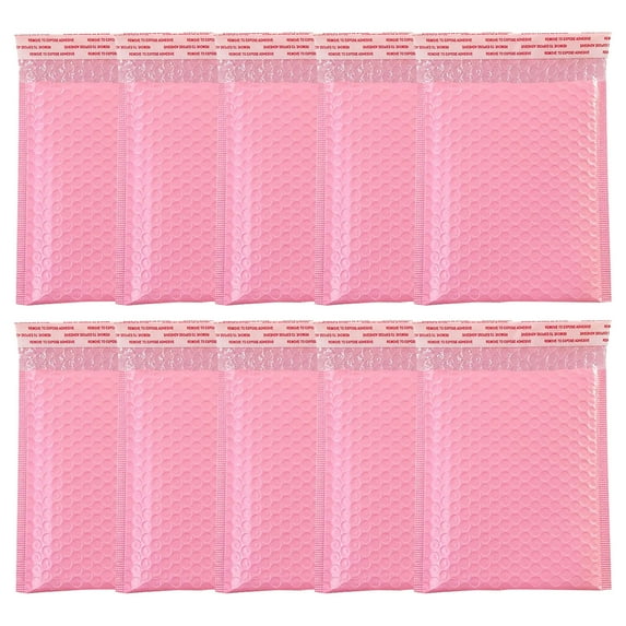 Ruroz 6×9" Inch Bubble Mailers 10 Pack Small Bubble Mailers Waterproof Padded Envelopes Self Seal Adhesive Shipping Bags for Mailing Cards Jewelry Makeup and Small Business Packaging on Clearance