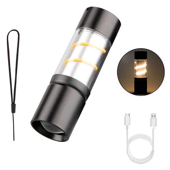 Ruroz 999000 High Lumens Rechargeable Flashlight with Type-C Fast Charging & 16-Hour Runtime, 5 Modes, Telescopic Zoom, Waterproof, Compact Handheld Flashlight for Camping, Hiking, Hurricane Prep