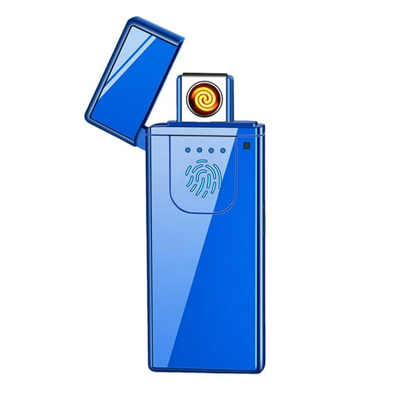 Ruroz Electronic Lighter, Ruroz Rechargeable Lighter Touch Ignition USB Charging Electric Lighter,Windproof Plasma Lighter for Candle, Cigarette Power Indicator Flameless Boyfriends Gifts