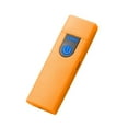 thumbnail image 1 of Ruroz Electronic Lighter, Smart USB Rechargeable Lighter,Mini Electric Lighter Touch Ignition Windproof Flameless Lighter Plasma Lighter with Battery Indicator for Men Father Gifts (Orange), 1 of 8