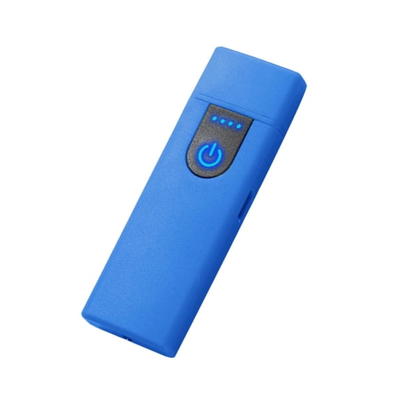 Ruroz Electronic Lighter, Smart USB Rechargeable Lighter,Mini Electric Lighter Touch Ignition Windproof Flameless Lighter Plasma Lighter with Battery Indicator for Men Father Gifts (Blue)