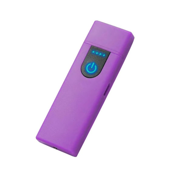 Ruroz Electronic Lighter, Smart USB Rechargeable Lighter,Mini Electric Lighter Touch Ignition Windproof Flameless Lighter Plasma Lighter with Battery Indicator for Men Father Gifts (Purple)