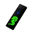 thumbnail image 1 of Ruroz Electronic Lighter, Smart USB Rechargeable Lighter,Mini Electric Lighter Touch Ignition Windproof Flameless Lighter Plasma Lighter with Battery Indicator for Men Father Gifts (Black), 1 of 8