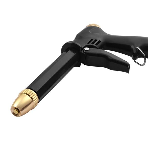 Ruroz Garden Hose Nozzle, 100% Heavy Duty Metal Watering Nozzle with 4 Patterns+ ABS Non-Slip Grip