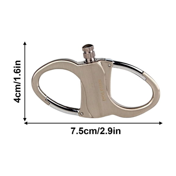 Ruroz Keychain Lighter, Lighter Key Chain, Metal Match for Outdoor Car and Home, Fire Starter Key Ring, Novelty Keychain 2025, Silver Of The Day