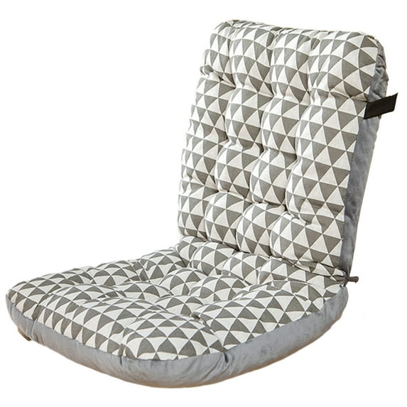 Ruroz Summer Savings Waterproof Chair Cushion with Ties, 18"x33", Gray