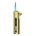 thumbnail image 1 of Ruroz Torch Cigar Lighter, Butane Fuel Refillable, Soft/Jet Flame Switchable Cigarette Lighter with Flame Adjustable and Rotatable Switch, Unique Gift for Tobacco Pipe & Cigar, 1 of 4