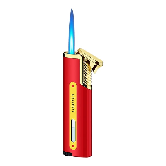 Ruroz Torch Cigar Lighter, Butane Fuel Refillable, Soft/Jet Flame Switchable Cigarette Lighter with Flame Adjustable and Rotatable Switch, Unique Gift for Tobacco Pipe & Cigar Big Spring Deals 2025
