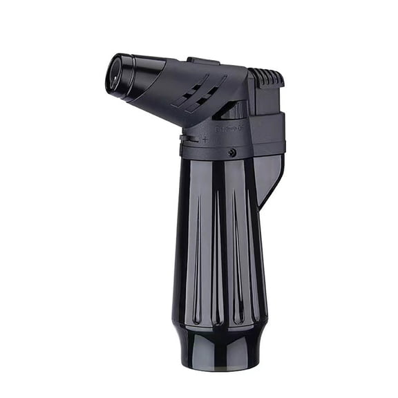 Ruroz Torch Lighter Windproof Refillable Triple Jet Flame Butane Lighter with Punch and Draw Enhancer, Camper Hunting Accessories Gifts for Men -BUTANE NOT INCLUDED Big