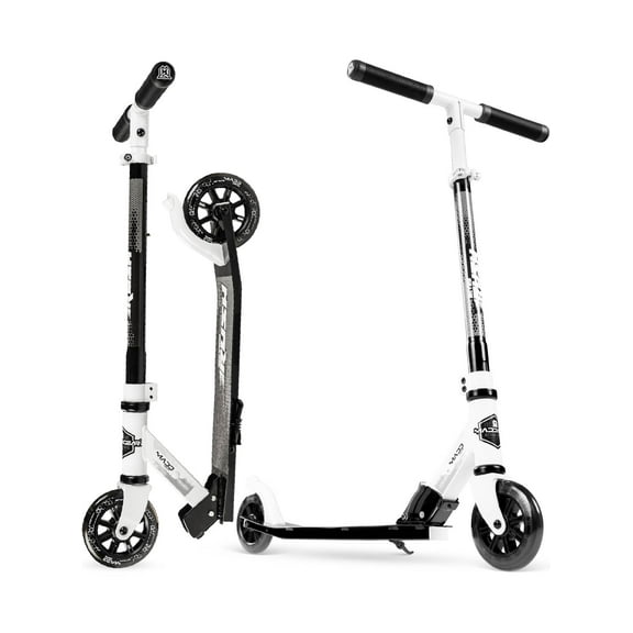 Rush 125 Kids Folding Kick Scooter – 125mm Light-Up Wheels, Adjustable Handlebar, Carbon Steel Frame – Madd Gear