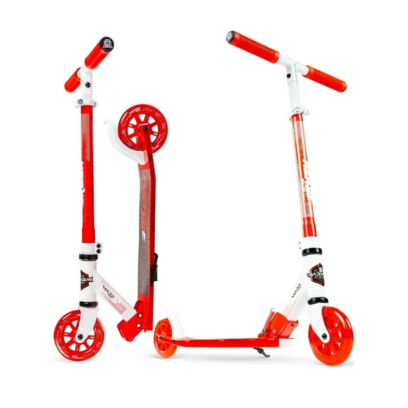 Rush 125 Kids Folding Kick Scooter – 125mm Light-Up Wheels, Adjustable Handlebar, Carbon Steel Frame – Madd Gear