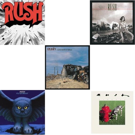 Rush (180G) & Fly By Night (180G) & Farewell To Kings (180G) & Permanent Waves (180G) & Signals (180G) [LP Vinyl Bundle]