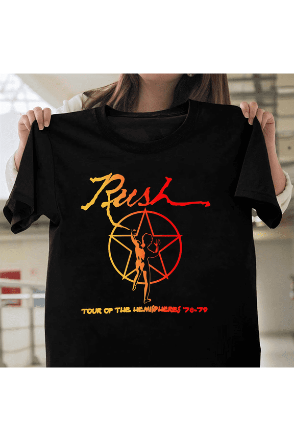 Rush 1978 79 Hemispheres Tour Album Art Tribute Prog Rock Band Concert V61544 Unisex T-Shirt, Size Up to 5XL