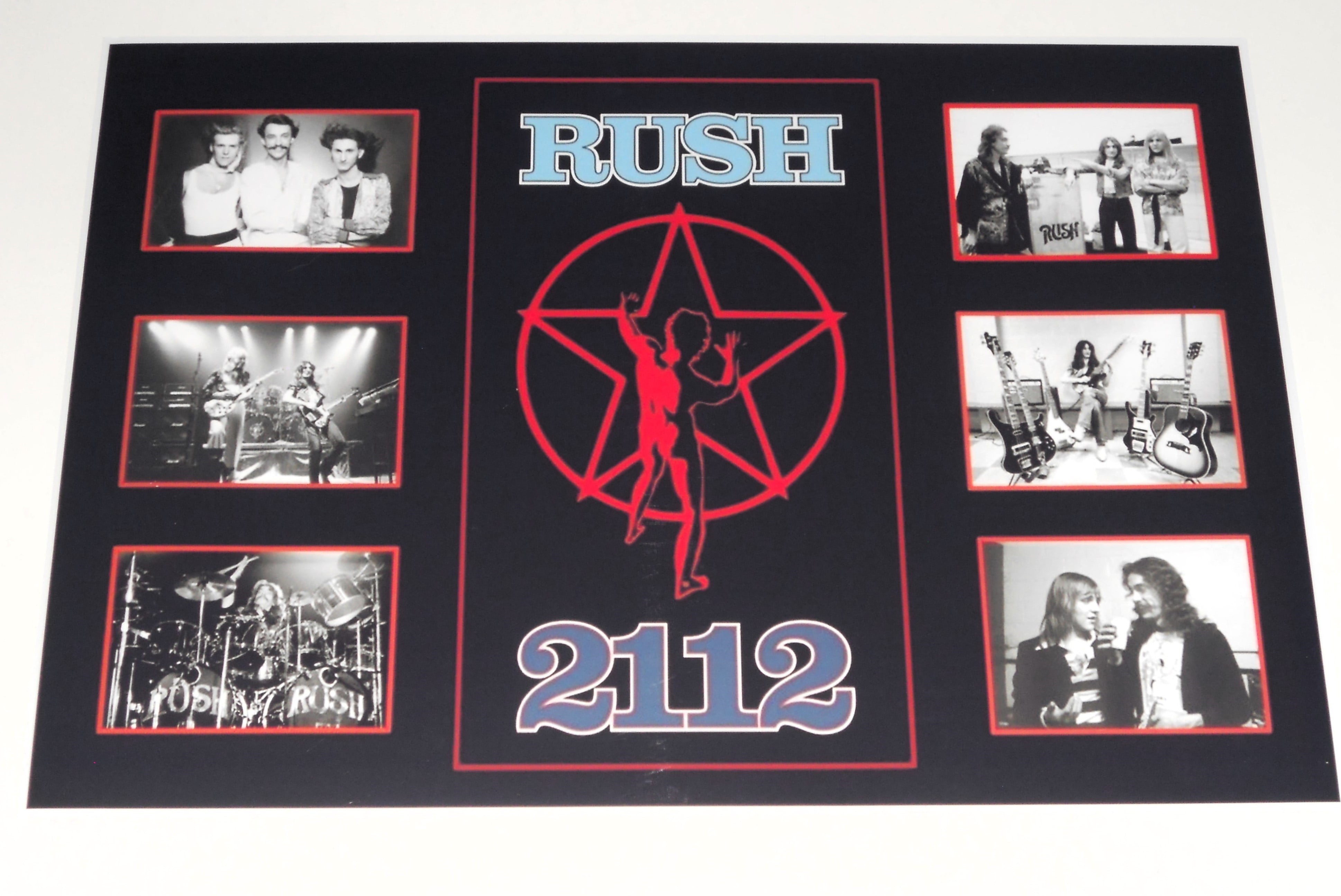 Rush 2112 Poster with Band shots, Awesome Rush Poster! Ready to