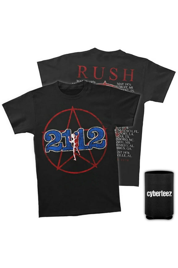 Rush 2112 Tour 1976 T-Shirt S-3XL + Coolie (3XL)