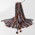 thumbnail image 1 of Rush 70 x 35 Women Square Silk Like Hair Scarf Head Sleeping Wrap Satin Headscarf, E6 S1379, 1 of 1
