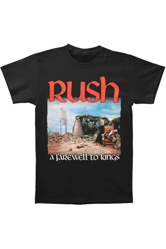 Rush A Farewell To Kings T-shirrt Black Men