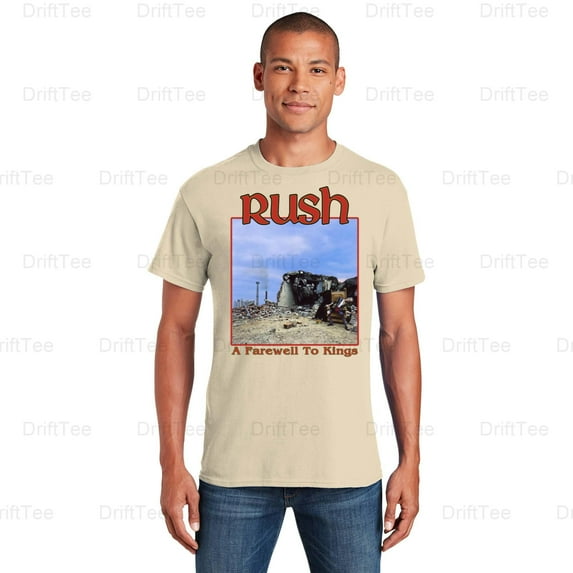 Rush A Farewell to Kings Vintage Retro Music Prog Rock Band Album Cover T-Shirt Unisex, up to 5XL